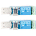 Miniatyrbild 1 av 5: 2x USB Relämodul USB Intelligent Kontrollbrytare USB-brytare För Lcus-1 Typ Elektronisk Omvandlare-YuJia