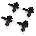 Miniatyrbilde 4 av 5: 4 stk. Universell Bil Kjøretøy Innvendig Dør Høflighetslys Lampe Bryter Knapp Del 700836705970 for Bil
