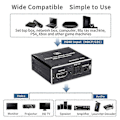 Miniatyrbilde 3 av 5: HDMI Audio Extractor HDCP CEC + Optisk TOSLINK SPDIF + 3.5mm RCA Audio Converter 4K x 2K 3D HDMI Au