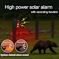 Miniatyrbild 3 av 5: Utomhus Solcellsdriven Rörelsesensor Alarm med Fjärrkontroll, 130db Ljud- och Ljuslarm Siren Ljudalarm Se