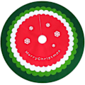 Miniatyrbilde 1 av 5: Juletrefot Juletrematte 100cm Juletreskjørt God Jul Gulvmatte Trekk til juletre for jul nyttår hjemmefest dekor
