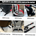 Miniatyrbild 3 av 4: Universell Bilbarnstolsfäste Ankare Monteringssats för Isofix Bältesanslutning, Svart