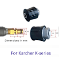 Miniatyrbild 5 av 5: Karcher Adapter 2643-0370 2643037 Förlängningsslang Ersättning M22-14mm Snabbkoppling Adapter