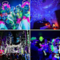 Miniatyrbillede 3 af 5: 2 stk. UV LED Projektør 100w Sort Lys Ip65 Vandtæt, Ultra-violet LED Lampe, Effektbelysning