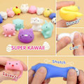 Miniatyrbillede 3 af 5: Mochi Squishy Legetøj, 30 stk. Mini Squishy Festartikler til børn Dyre Squishies Stress Relief Legetøj Kat Panda Enhjørning Squishy Klemme Legetøj Kawaii Squish