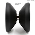 Miniatyrbillede 3 af 5: Y01 Yoyos Node Pro Ikke-reagerende Yo-yoer Legering, professionel Yoyo (sort)