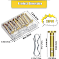 Miniatyrbilde 2 av 3: 10 stk. skjærbolter og 10 stk. splintbolter erstatning for Cub Cadet 738-04124a 714-04040 Mtd Craftsman Cub Cadet