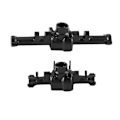 Miniatyrbilde 5 av 5: 2 stk Metall Fremre Og Bakre Akselhus Med Messing Akseldeksel For Trx4m 1/18 Rc Crawler Bil Oppgradering