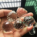 Miniatyrbillede 3 af 3: 5 stk. Suncatcher Gave Prism Fasetteret Lysekrone Krystal Kugle DIY Feng Shui Vedhæng