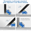 Miniatyrbilde 4 av 5: 4 stk Sveisemagneter med Holdestyrke 13 kg/28 lb Sveiseskvadrat for Magnetisk Posisjonering Vinkel