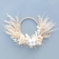 Miniatyrbillede 2 af 5: pampas tørret blomsterkrans, til boho-indretning i hjemmet, bryllupsdekoration