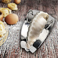 Miniatyrbilde 5 av 5: Stor Empanada-maker, 6 tommer Empanada-presse i rustfritt stål, Bakeverktøy, Lommepai