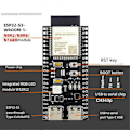 Miniatyrbild 2 av 5: ESP32-S3 Utvecklingskort Kit Wifi BT Modul ESP32-S3-N16R8-Lödd