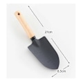 Miniatyrbilde 2 av 5: 2 stk. Multifunksjonelt Hagespade Sett for Hagearbeid & Camping Kraftig Spade med Trehåndtak Håndspade