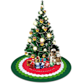 Miniatyrbild 5 av 5: Julgransfot Julgransmatta 100cm Julgransmatta God Jul Golvmatta Trädskydd För Jul Nyår Hemfest Dekor