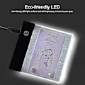 Miniatyrbillede 2 af 4: Flipbogssæt med Mini Light Pad LED Lysboks Tablet Design med Hul 300 Ark Flipbogspapir