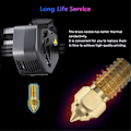 Miniatyrbild 4 av 5: 6st Munstycksset för Ender 3 V3 SE, 3D-skrivare Mässingsmunstycken 0,4mm 0,6mm 0,8mm, Högtemperaturbeständiga