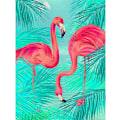 Pikkukuva 1 / 5: Neliömäinen timanttimaalaus Flamingo, timanttimaalaussarjat aikuisille, täyspora timanttimaalaussarjat, 5D DIY timanttimaalaus eläin kodin seinäkoriste Mo