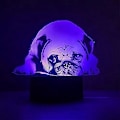 Miniatyrbillede 5 af 5: 3D Fransk Bulldog Natlampe Sharpei Lampe Bord Skrivebord Optisk Illusion Lamper 7 Farveskiftende Lys LED Bordlampe Jul Hjem Kærlighed Fødselsdag Børn K