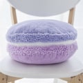 Miniatyrbilde 3 av 5: Macaron Pute Plysj Ryggstøttepute Mikrokule Kasteputetrekk Rund Setepute Hjemmeinnredning Puter 14.5\" Gradient Lilla