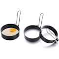 Miniatyrbild 4 av 5: Pannkaksring Stekt Ägg Rostfritt Stål Bakform Non-stick Äggringar Köksform Verktyg (2st)