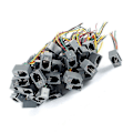 Miniatyrbillede 3 af 3: 50 stk. 616E 4P4C RJ9 Hun Telefonstik Adapter m/ 4 Ledninger 8cm