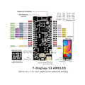 Miniatyrbild 5 av 5: T-display-s3 Amoled Utvecklingskort För Smarta Hem Automationssystem Esp32-s3+1.91 Tum Amoled