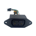 Miniatyrbilde 2 av 5: For Super Soco Litium Batterikontakt Lader Socket Linje Sirkulær Linje for Super Soco Tc Ts Tsx