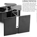 Miniatyrbillede 3 af 5: Brændeovnsventilator 40 C start lydløs drift, 4 blade brændeovnsventilator er drevet af varme, Ecofan til brændeovn, pejs