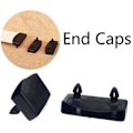 Miniatyrbillede 2 af 5: 24 stk. 55 mm X 9 mm Plastik Lamelholder Erstatningshætter kompatible med Fastsættelse af Trælameller Sengebund