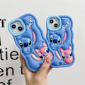 Pikkukuva 4 / 5: iPhone-kotelo Sarjakuva 3D-hahmo Design Puhelinkotelo Teini-ikäinen Viileä Silikoni Pehmeä Suojakotelo Blue 6PLUS/7PLUS/8PLUS