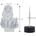 Miniatyrbild 3 av 5: Panda 3D LED-lampor Illusionslampor för barn Optisk illusion 7 Färgskiftande 3D-lampor för barnrum Hologram Atmosfärlampa 3D-illusion