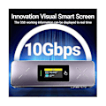 Miniatyrbild 3 av 5: I9x Smart M.2 Nvme / Sata Ssd-kabinett, Usb 3.2 Gen 2 10gbps, Externt M2 Adapterfodral Stöd M-key B+m Key Uasp Trim
