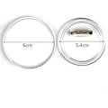 Miniatyrbild 2 av 5: Set med 50 knappar, gör det själv utan knappmaskin, transparenta DIY-märken, diameter 60 mm x 40 mm
