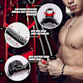 Miniatyrbild 5 av 5: Ergonomiskt Tricepsrep för Neddrag med Halkfritt Naturgummigrepp för Fler Muskelfibrer - Gym