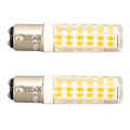 Miniatyrbilde 4 av 4: 2 stk. BA15D LED-pærer Dimbar 6W Dobbel Kontakt DC Bajonett Sokkel 540LM 76 LED Varmt Lys 60W Halogenpærer Tilsvarende 100?130V