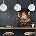 Miniatyrbilde 4 av 5: 3D Måne Lysekrone - Måne Taklampe Måne Taklys Planet Pendellampe Måne Restaurant Bar Hjem Barnerom LED Lysekrone (Pære