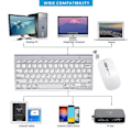 Miniatyrbild 3 av 5: Trådlöst tangentbord och mus för Apple iMac, Windows eller Android (2,4 GHz trådlöst)