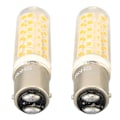 Miniatyrbilde 3 av 4: 2 stk. BA15D LED-pærer Dimbar 6W Dobbel Kontakt DC Bajonett Sokkel 540LM 76 LED Varmt Lys 60W Halogenpærer Tilsvarende 100?130V