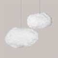 Miniatyrbillede 2 af 5: 9 stk. Skydekorationer til loft, bomuldssimulering hængende skydekoration, 3D kunstig sky