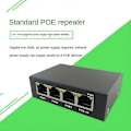 Miniatyrbillede 5 af 5: 4 Port Gigabit POE Extender 100/1000M Netværk Switch Extender IEEE802.3Af/At Plug&Play til PoE Switch