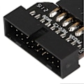 Miniatyrbillede 5 af 5: USB Bundkort Splitter Bundkort USB2.0 9 Pin til USB3.0 19 Pin Frontpanel Hanstik Konverteringsadapter