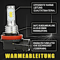 Miniatyrbillede 3 af 4: H11 H8 H16 80w 4000lm 3000k Gul Tech LED Tågelygter Pærer Kit