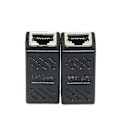 Pikkukuva 5 / 5: Liitinkaapeli Ethernet Suojattu Modulaarinen Adapteri 2x Rj45 Naarasliitin Dsl Lan Musta