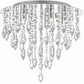Miniatyrbilde 1 av 5: Lamper Moderne Krystall Lysekrone Flush Mount Taklampe Krystall Dråpeeffekt Rund Krom