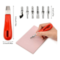 Miniatyrbild 2 av 5: 12-pack Linoleumblock för tryck med skärverktyg, gummistämpel-kit Linoleumtryck-kit för DIY