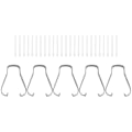 Miniatyrbilde 1 av 5: Stylus Nib S6 Nib S7 Etterfylling N10 Utskiftbar S22 Nib N20 Etterfylling 1 Sett 25 Hvite Pennespisser + 5 Klips
