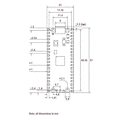 Miniatyrbillede 3 af 5: Velegnet til 2-M Udviklingskort RP2350 Microcontroller ARM -M33 Hazard3 RISC-V Loddepin Header