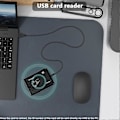 Miniatyrbillede 2 af 5: USB RFID Skrivebords ID Kortlæser Kontaktløs Kortlæser-FO SAHN