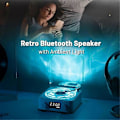 Pikkukuva 2 / 4: KW03 Retro Vinyylilevykaiutin RGB Langaton Bluetooth 5.0 Levysoitinkaiutin Stereoääni wi